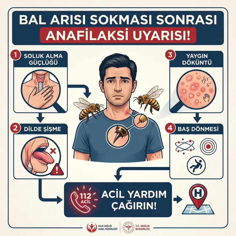 Anafilaksi belirtileri: nefes darlığı, yaygın döküntü, dil şişmesi