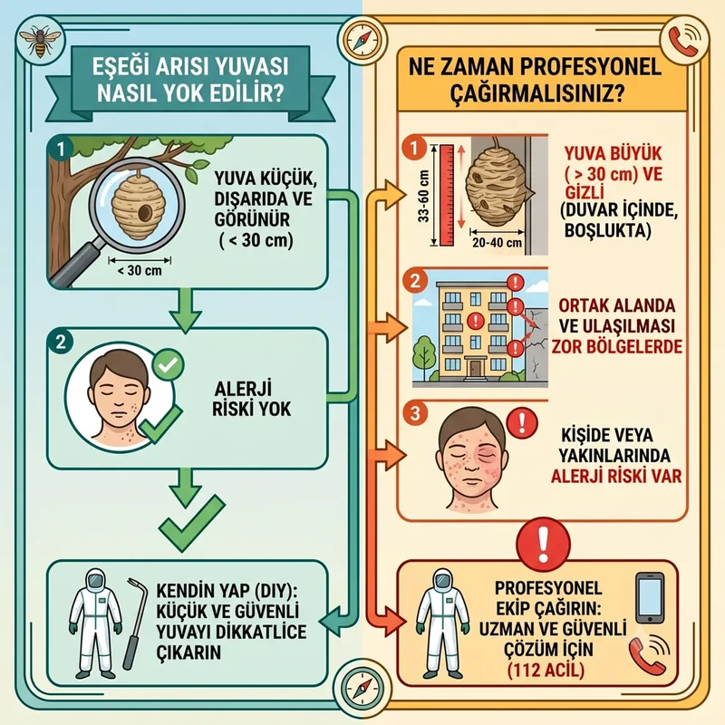 Kendi başına müdahale ile uzman çağırma eşiğini karşılaştıran akış şeması