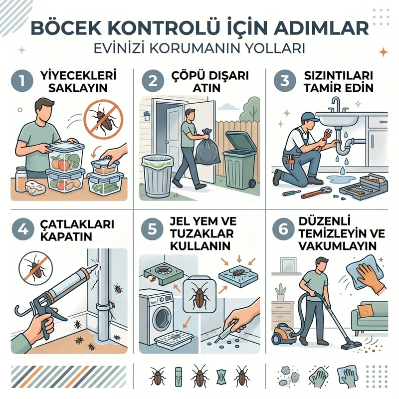 Hamamböceğine karşı 6 somut korunma maddesi