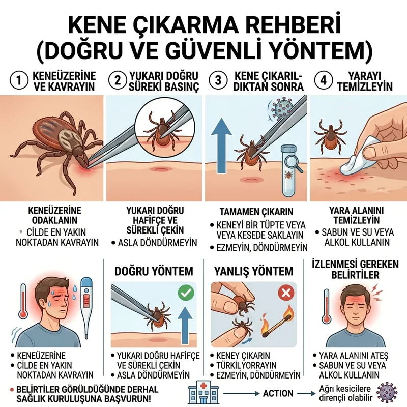 Kene doğru çıkarma yöntemi — cilde en yakın kavrama