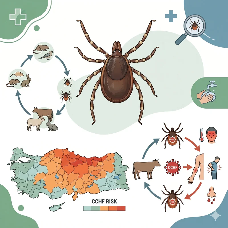 Hyalomma marginatum ve KKKA vektör haritası